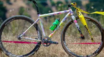 Sammi Runnel's 2019 Tracklocross Nationals Squid fixed gear cyclocross bike. © A. Yee / Cyclocross Magazine