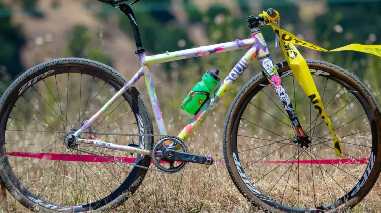 Sammi Runnel's 2019 Tracklocross Nationals Squid fixed gear cyclocross bike. © A. Yee / Cyclocross Magazine