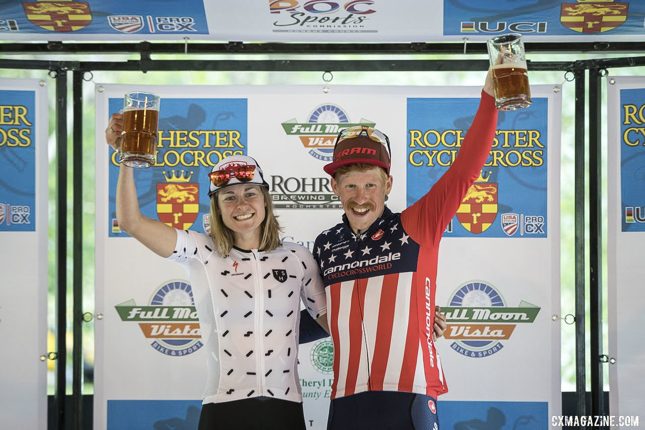 Cheers will be in order at the 2019 Rochester Cyclocross weekend. 2018 Rochester Cyclocross. © Bruce Buckley