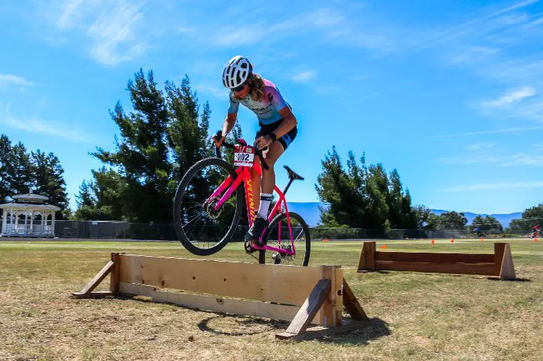 Riders got the chance to show off their hopping skills. 2019 SoCal USAC Talent ID Camp. © Kirk Nordgren