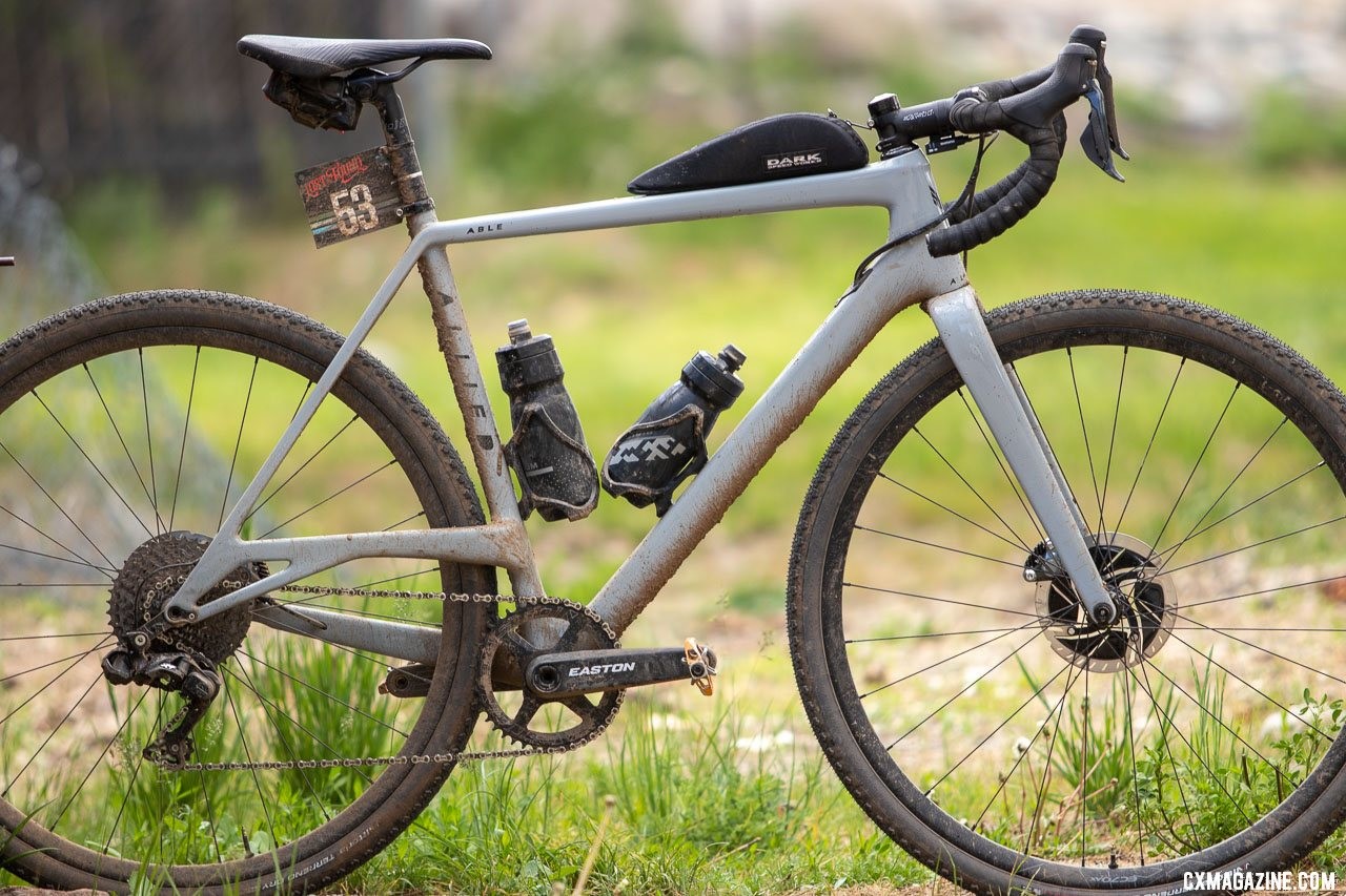 Michael van den Ham rode early Easton carbon EC70 AX wheels at the 2019 Lost and Found. © A. Yee / Cyclocross Magazine