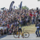 Toon Aerts stops to celebrate at the finish line. 2018 World Cup Waterloo. © R. Clark / Cyclocross Magazine