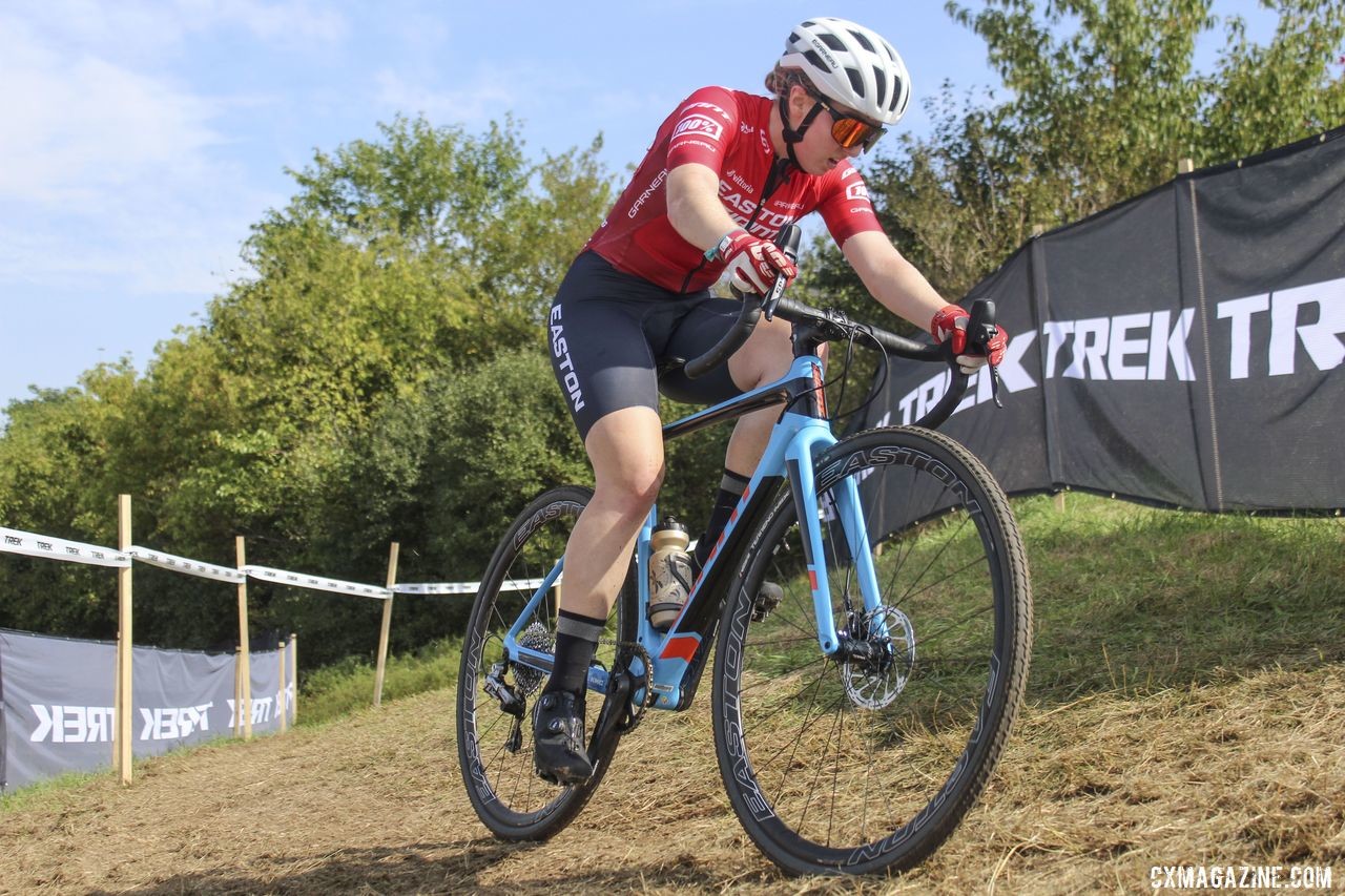 Bridget Tooley was on top in the fast Junior Women's race on Friday of the Waterloo weekend. 2019 Helen100 Junior Women's Race, Trek CX Cup. © Z. Schuster / Cyclocross Magazine