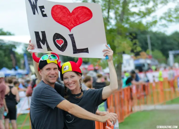 Fans of Belgium, or Belgian fans? Faces of 2019 Jingle Cross. © D. Mable / Cyclocross Magazine