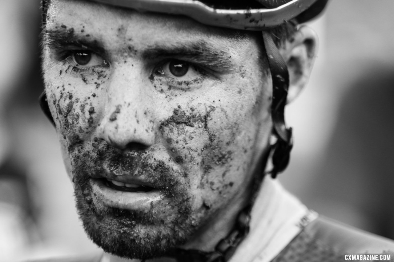 The Europeans received familiar course conditions but unfamiliar humidity and heat. Faces of 2019 Jingle Cross. © D. Mable / Cyclocross Magazine