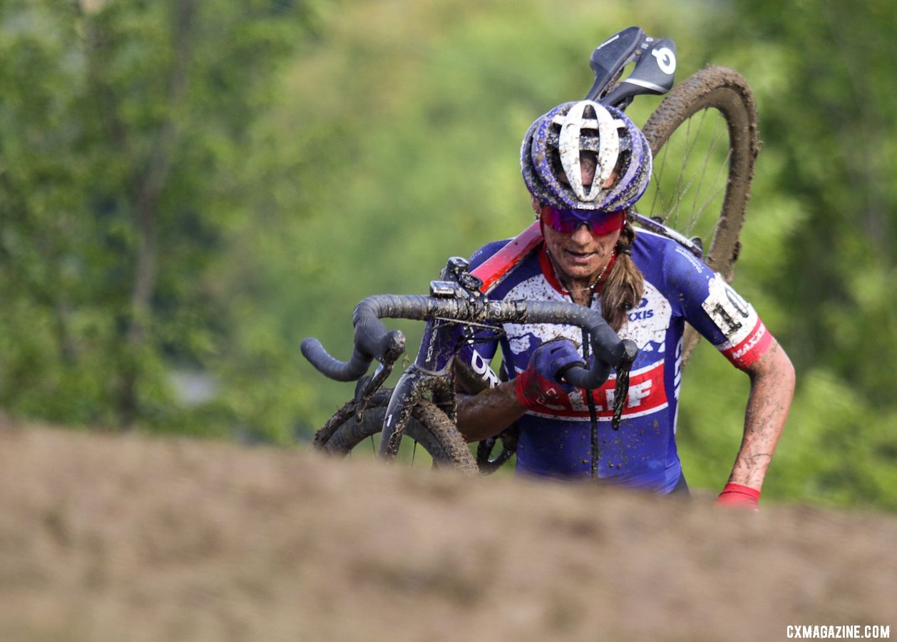 Nash finished second to her former teammate two days in a row. 2019 Jingle Cross Sunday UCI C1, Elite Women. © D. Mable / Cyclocross Magazine