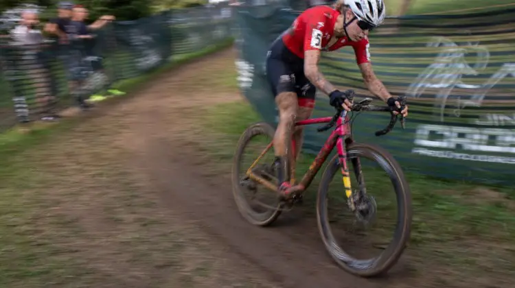 Rochette in command. 2019 Jingle Cross Sunday UCI C1, Elite Women. © A. Yee / Cyclocross Magazine