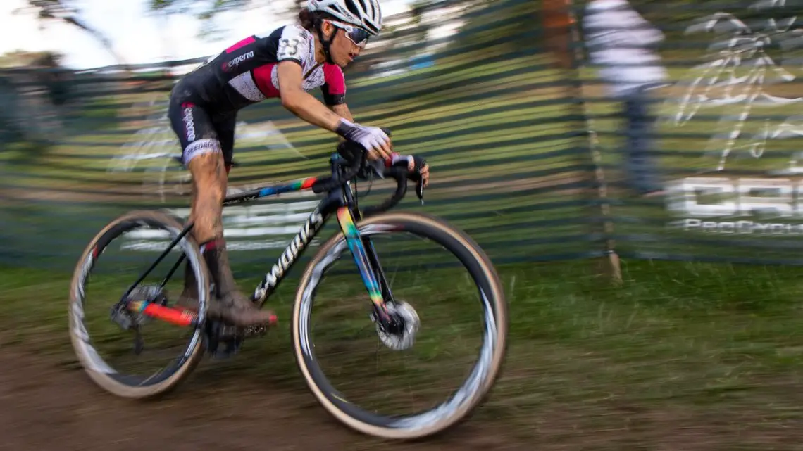 Anna Kay had a strong ride as top U23, and finished fourth. 2019 Jingle Cross Sunday UCI C1, Elite Women. © A. Yee / Cyclocross Magazine