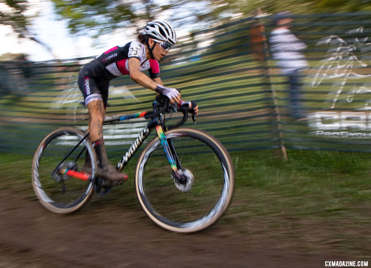 Anna Kay had a strong ride as top U23, and finished fourth. 2019 Jingle Cross Sunday UCI C1, Elite Women. © A. Yee / Cyclocross Magazine