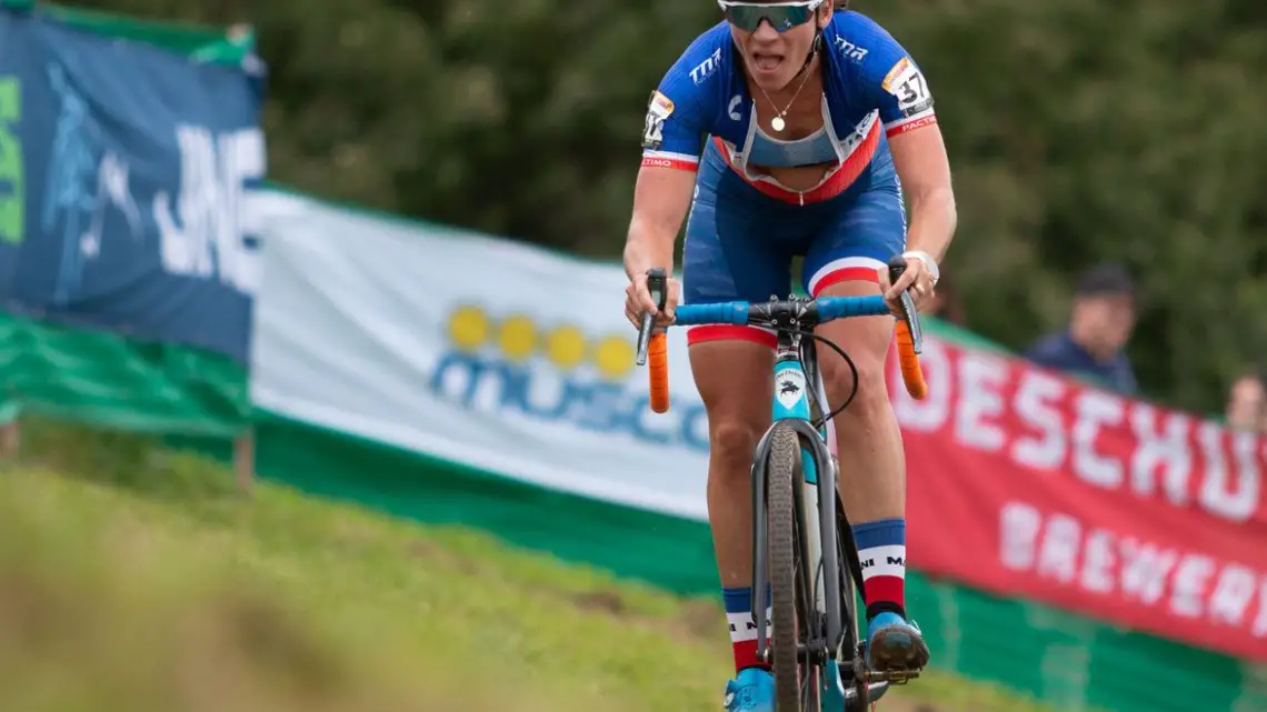 Mani raced to eighth. 2019 Jingle Cross World Cup. Elite Women. © A. Yee / Cyclocross Magazine