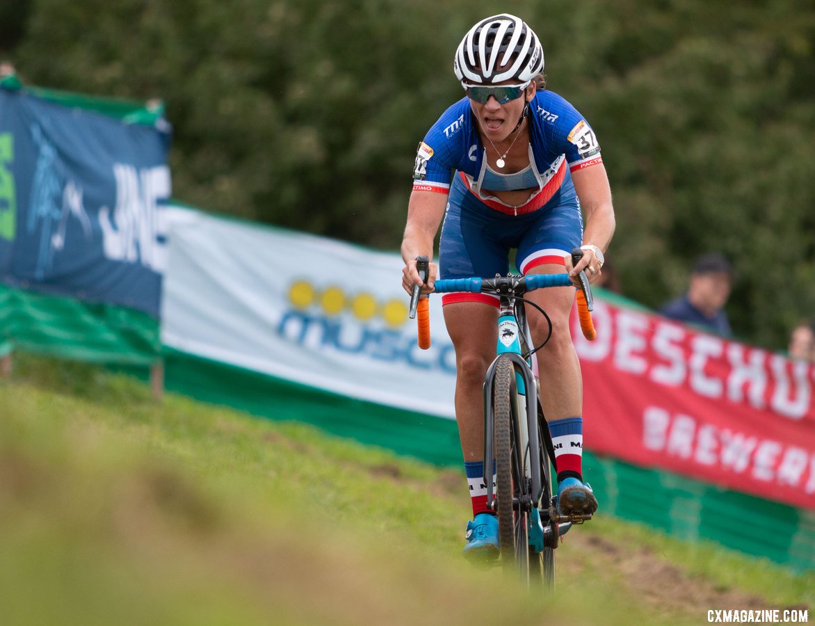 Mani raced to eighth. 2019 Jingle Cross World Cup. Elite Women. © A. Yee / Cyclocross Magazine