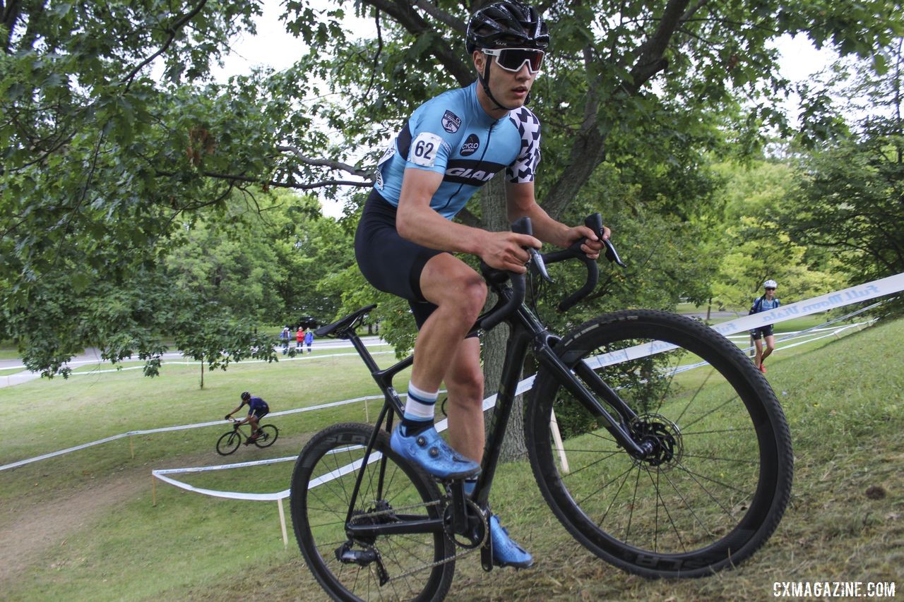 Dane Tobias Lund Andreson won the Junior Men's race both days. 2019 Rochester Cyclocross Day 1, Saturday. © Z. Schuster / Cyclocross Magazine