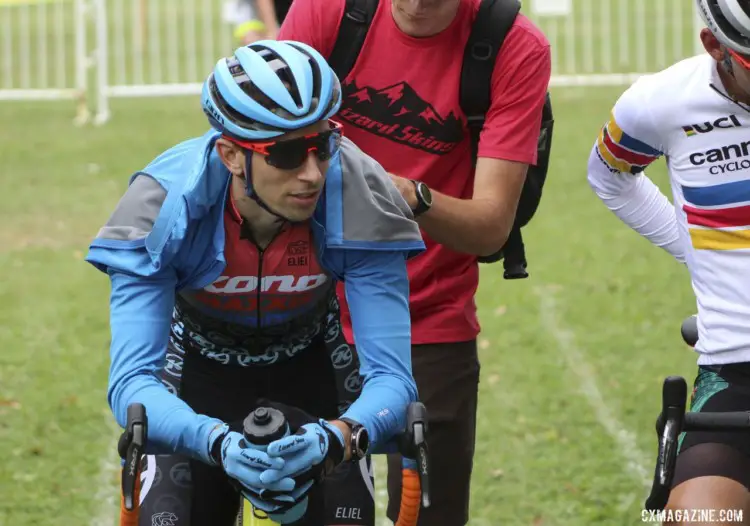 TFW you forget to pin your numbers on. 2019 Rochester Cyclocross Day 2, Sunday. © Z. Schuster / Cyclocross Magazine