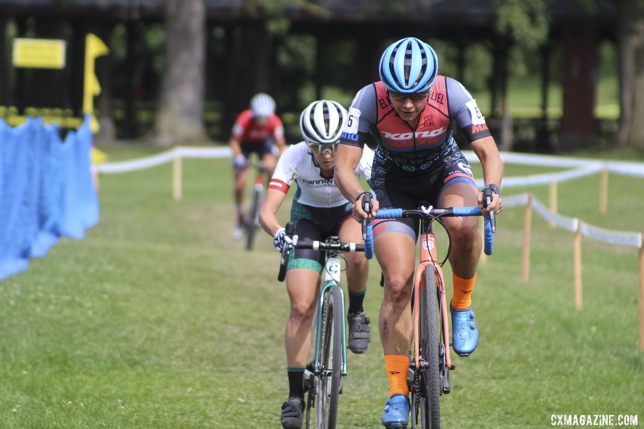 Becca Fahringer heads to Midland ready to battle this weekend. 2019 Rochester Cyclocross Day 2, Sunday. © Z. Schuster / Cyclocross Magazine