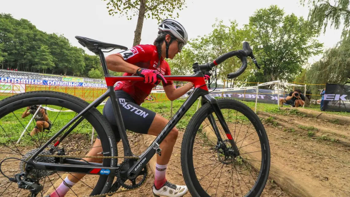 Jenn Jackson finished started strong and finished 6th. Elite Women, 2019 Trek CX Cup. © D. Mable / Cyclocross Magazine