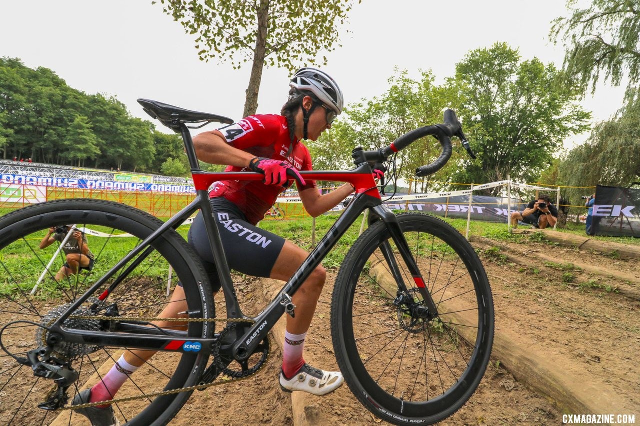 Jenn Jackson finished started strong and finished 6th. Elite Women, 2019 Trek CX Cup. © D. Mable / Cyclocross Magazine