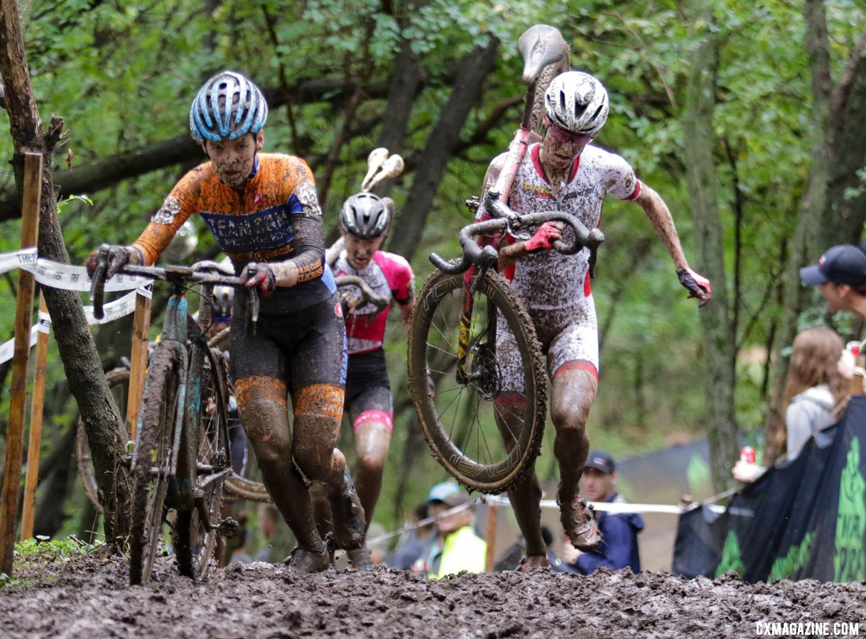 Maghalie Rochette has learned to be more patient in the mud. 2019 World Cup Waterloo, Elite Women. © D. Mable / Cyclocross Magazine