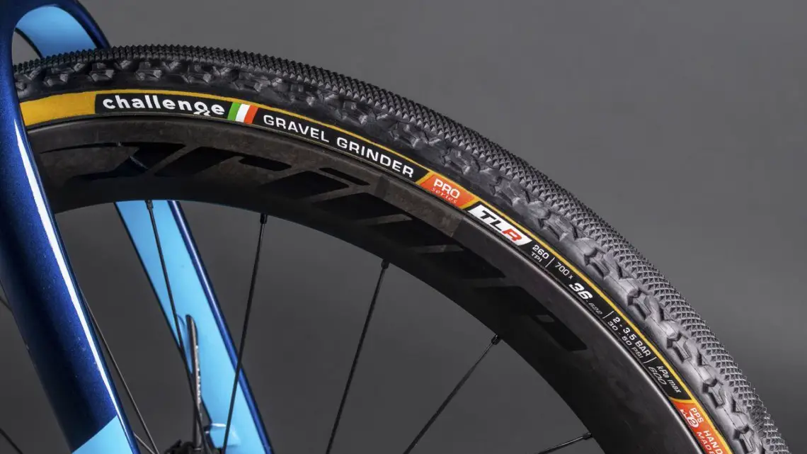 Challenge launched Handmade Tubeless-Ready versions of its gravel tires today. © Challenge Tires