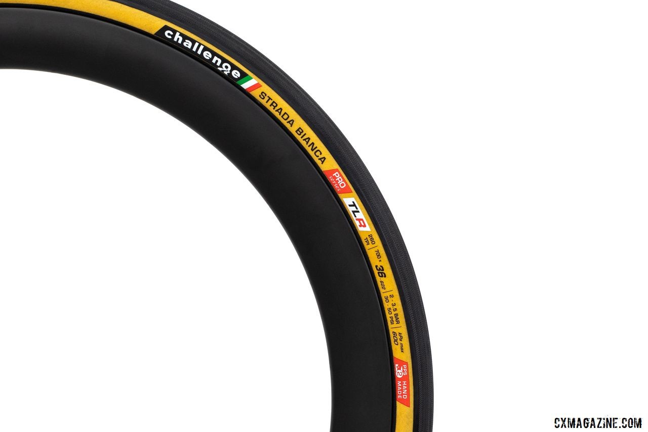 The 260 tpri 700c x 36mm Strada Bianca is among the new HTLR tires available. © Challenge Tires