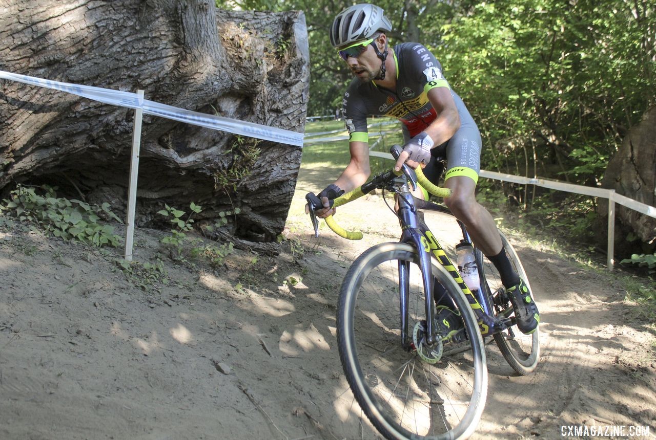 With two to go, Vincent Baestaens was along through Double Trouble. 2019 Rochester Cyclocross Day 1. © Z. Schuster / Cyclocross Magazine