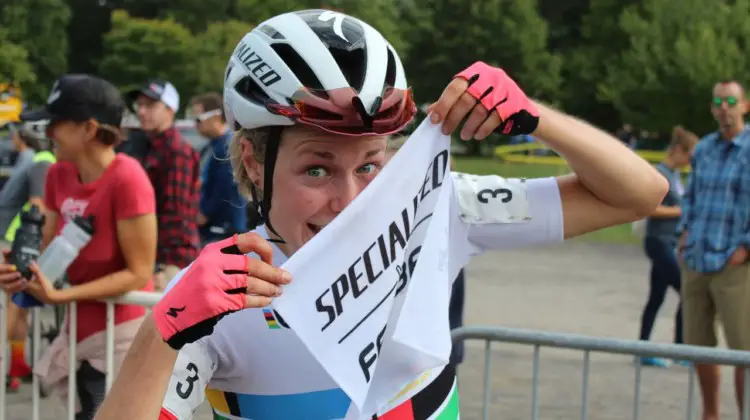 Maghalie Rochette had a dominant ride on Day 1 of Rochester Cyclocross. 2019 Rochester Cyclocross Day 1. © Z. Schuster / Cyclocross Magazine