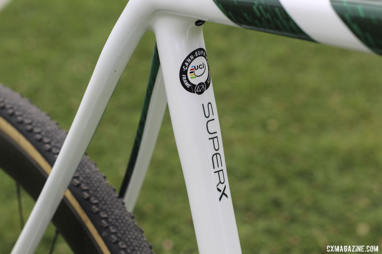 The SuperX is UCI-certified. Curtis White's 2019/20 Cannondale SuperX Cyclocross Bike. © Z. Schuster / Cyclocross Magazine