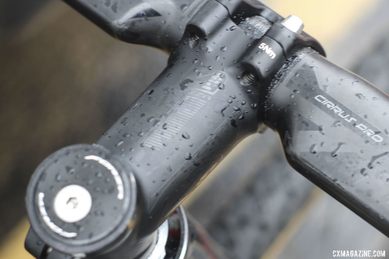 Iserbyt ran Forza products in his cockpit, including a Cirrus Pro stem. Eli Iserbyt's 2019 World Cup Waterloo Ridley X-Night SL Disc. © Z. Schuster / Cyclocross Magazine