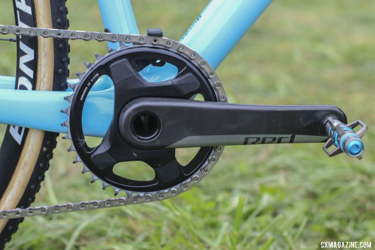 Jolanda Neff ran a 38t chain ring with her SRAM Red 1 crankset at World Cup Waterloo. Jolanda Neff's 2019 World Cup Waterloo Trek Boone. © Z. Schuster / Cyclocross Magazine