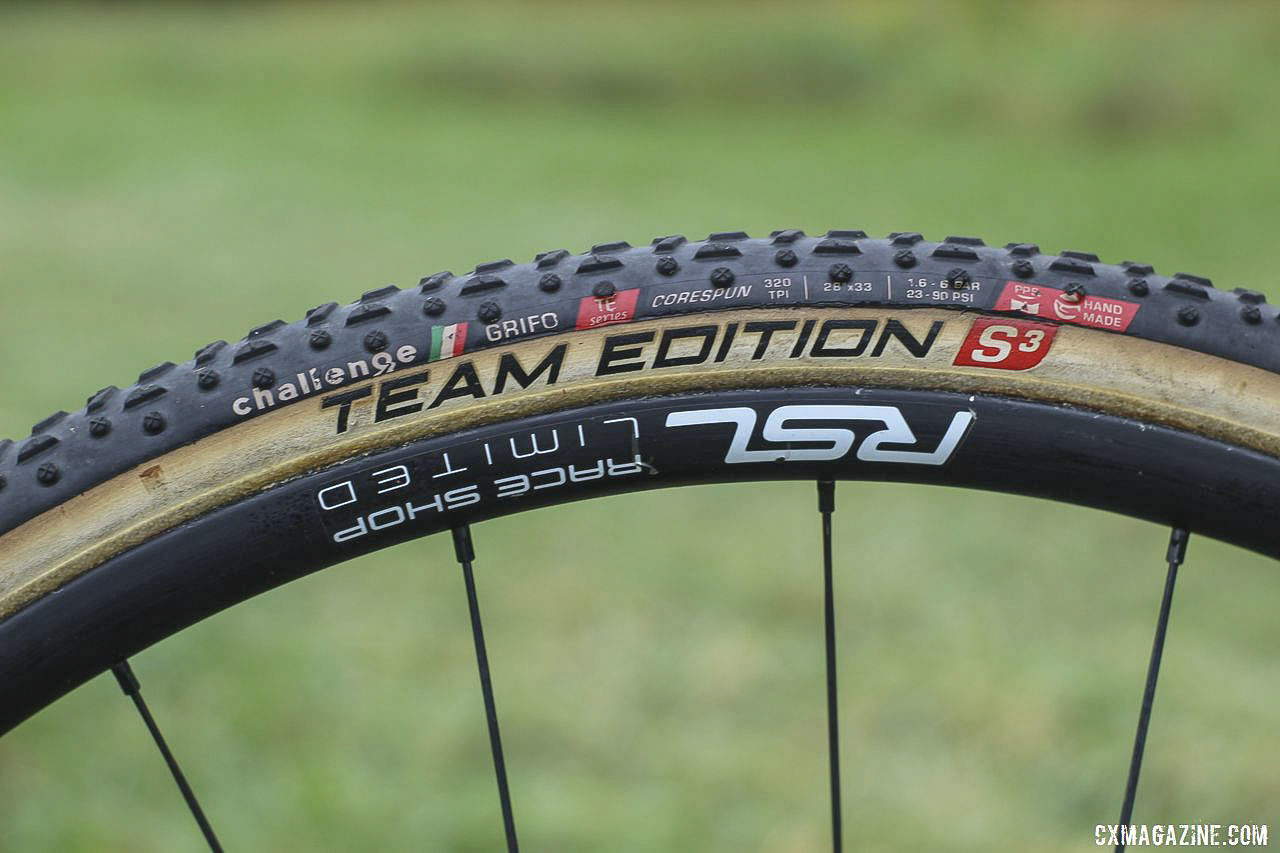 The Trek Factory Racing team is sponsored by Challenge and thus runs Team Edition tubulars. Jolanda Neff's 2019 World Cup Waterloo Trek Boone. © Z. Schuster / Cyclocross Magazine