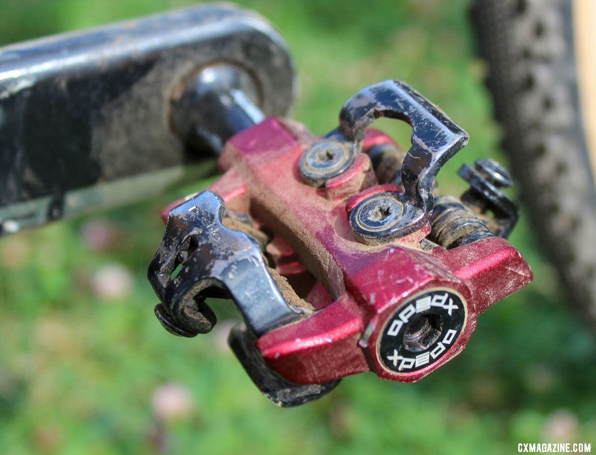 Rochette said she used CXR Pro pedals, in the non-Pro red body color. Maghalie Rochette's Rochester Cyclocross-winning S-Works Crux. © Z. Schuster / Cyclocross Magazine