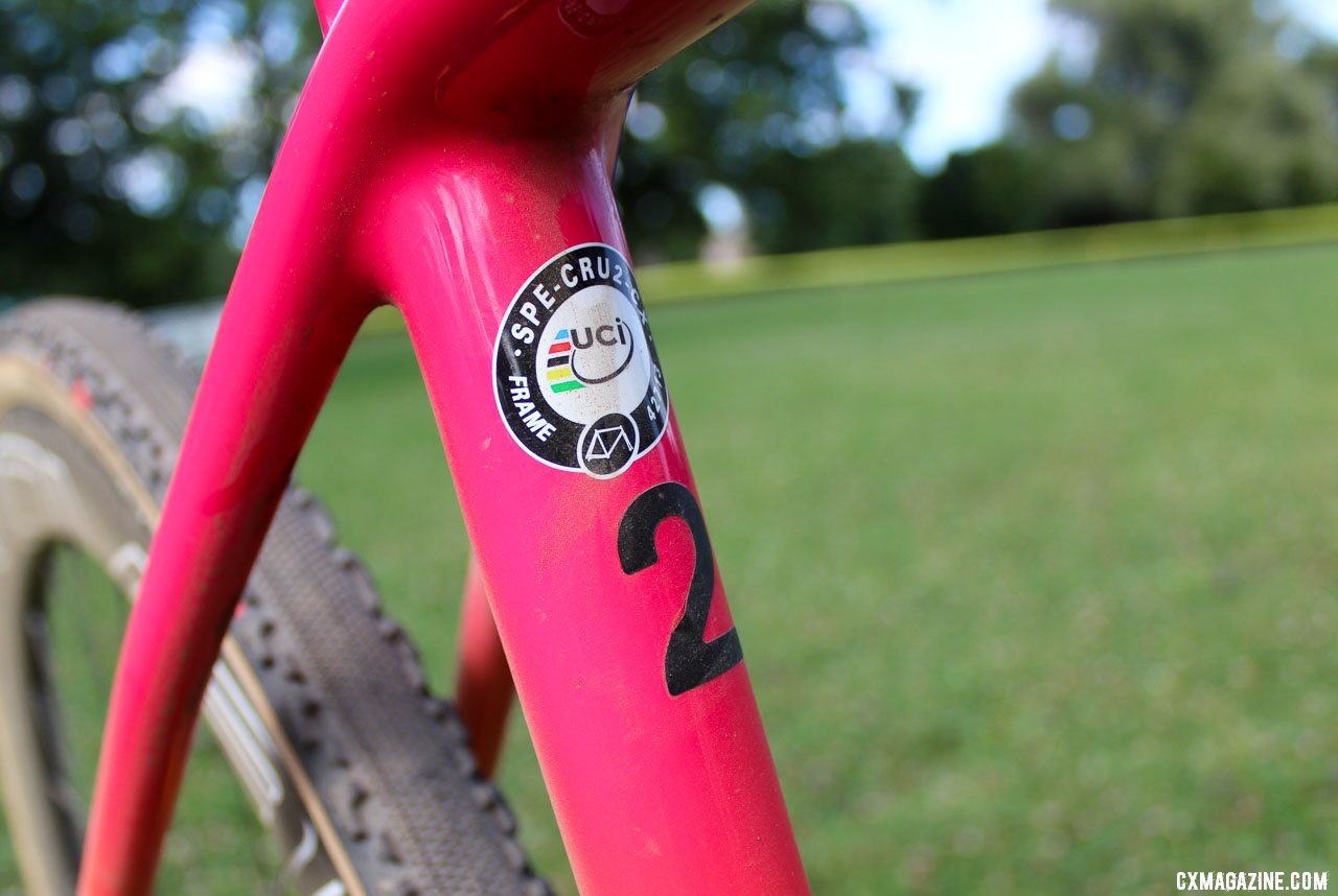 Maghalie Rochette's Rochester Cyclocross-winning S-Works Crux. Bike #2. © Z. Schuster / Cyclocross Magazine