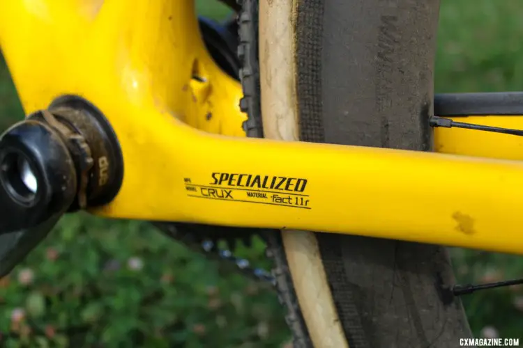 Maghalie Rochette's Rochester Cyclocross-winning S-Works Crux features 11r carbon, the same as the non-S-Works models. © Z. Schuster / Cyclocross Magazine