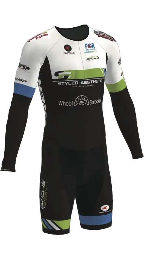 Both Linear Sport and privateer sponsors will be represented on Caleb Swartz's kit this year.