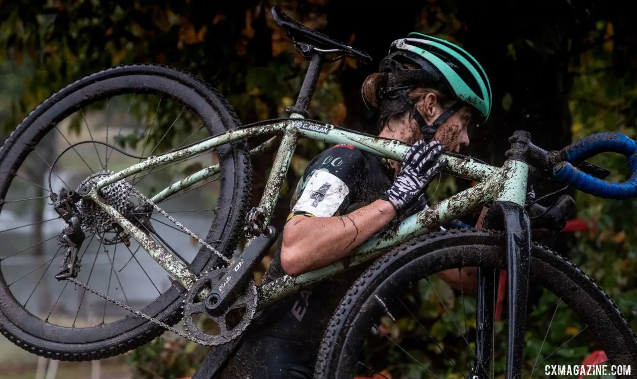 Racing cyclocross has been far from Caroline Nolan's mind recently. © Deghan Perker