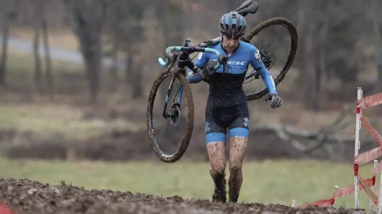 Regina Legge had an impressive afternoon, finishing sixth. Elite Women. 2018 Cyclocross National Championships, Louisville, KY. © A. Yee / Cyclocross Magazine