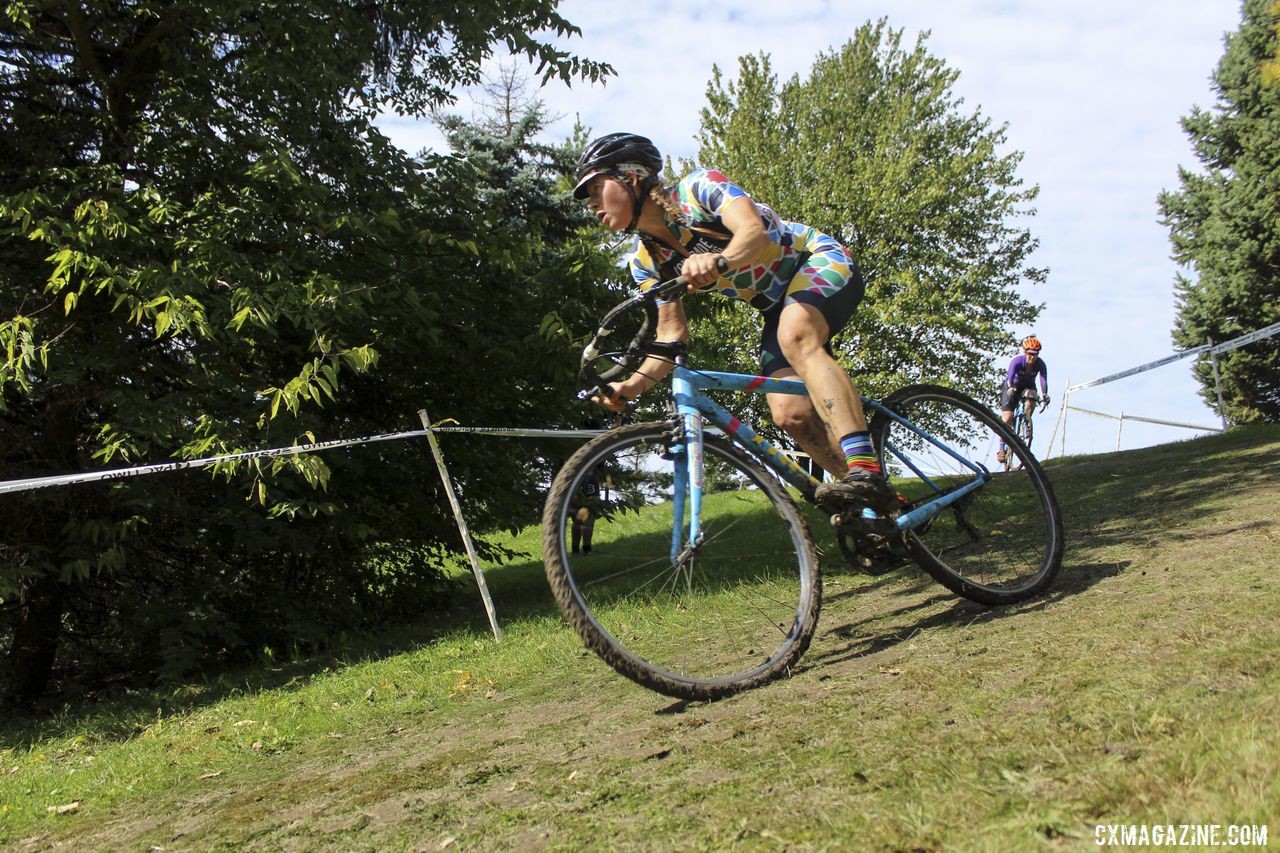 The host Comrade Cycles riders are a colorful crew in kit and equipment choice. 2019 CCC Hopkins Park CX at Indian Lakes. © Z. Schuster / Cyclocross Magazine