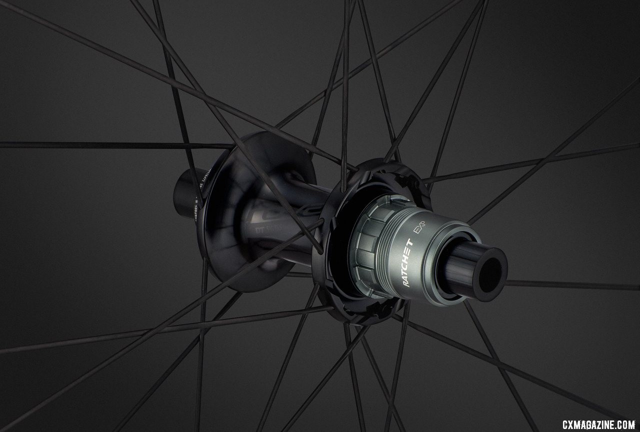 The new DT Swiss EXP freehub is lighter than the standard freehub and comes with both Shimano 11 and SRAM XDR driver options.