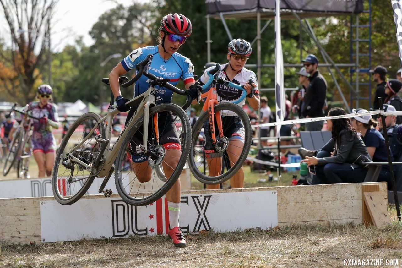 The Women's race was a tight battle throughout on Saturday. 2019 DCCX Day 1. © Bruce Buckley