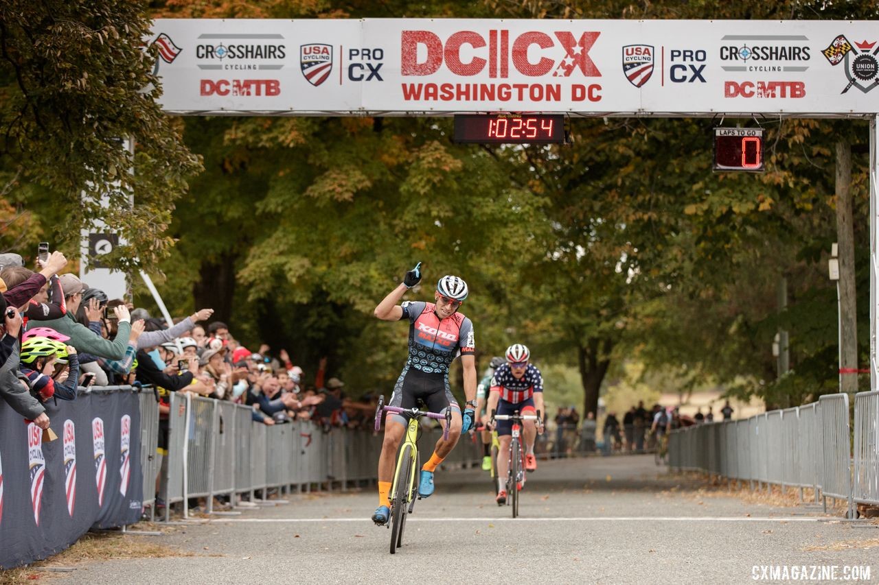 Kerry Werner celebrates his Day 1 win. 2019 DCCX Day 1. © Bruce Buckley