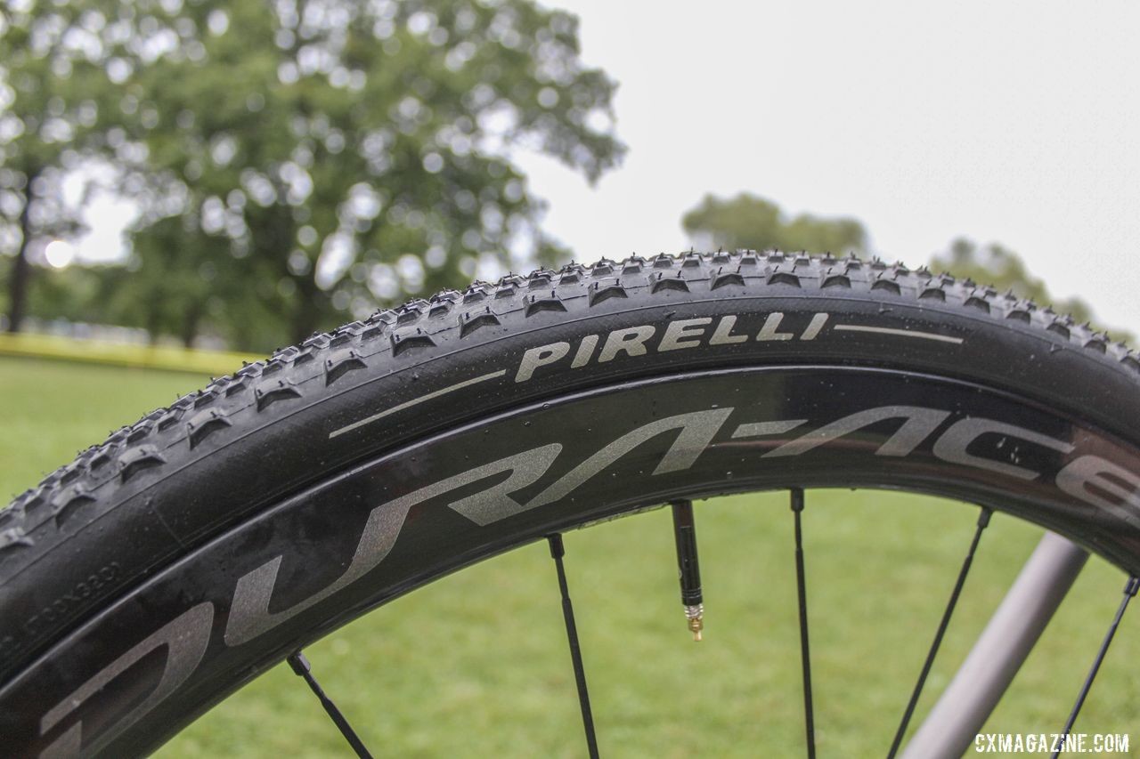 Fix's team is running Pirelli tubeless tires this season. Brannan Fix's 2019/20 Moots Psychlo X RSL Cyclocross Bike. © Z. Schuster / Cyclocross Magazine
