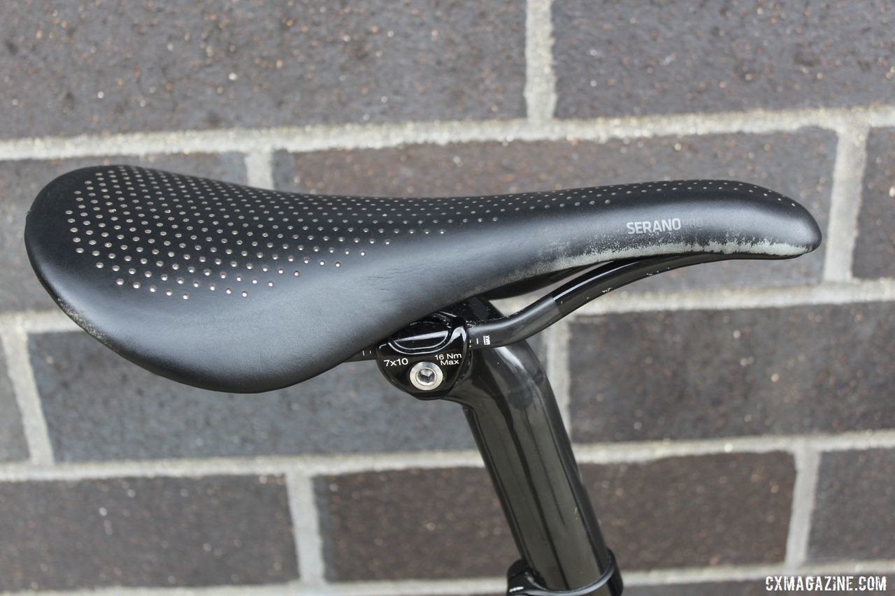 Nys ran a Bontrager Serano saddle with carbon rails at the Waterloo weekend. Thibau Nys' 2019/20 Trek Boone. © Z. Schuster / Cyclocross Magazine