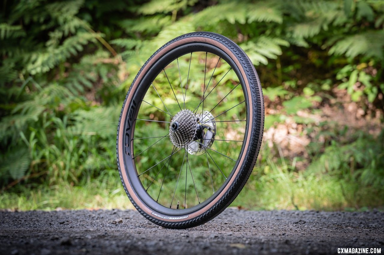 The Terra CLX EVO 650b wheelset is 30mm wide and tips the scales at just 1303g including tape and rims. photo: Dylan VanWeelden