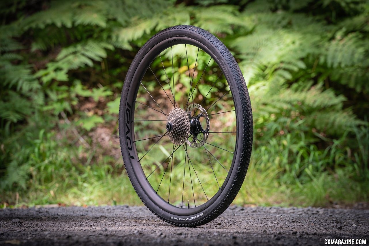 The Terra CLX EVO 650b wheelset is 30mm wide and tips the scales at just 1303g including tape and rims. photo: Dylan VanWeelden