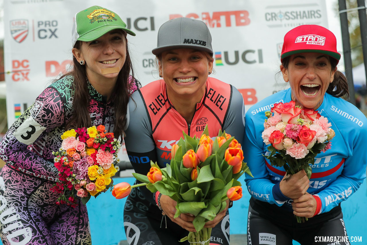 2019 DCCX Day 1: Elite Women's podium photo: B. Buckley