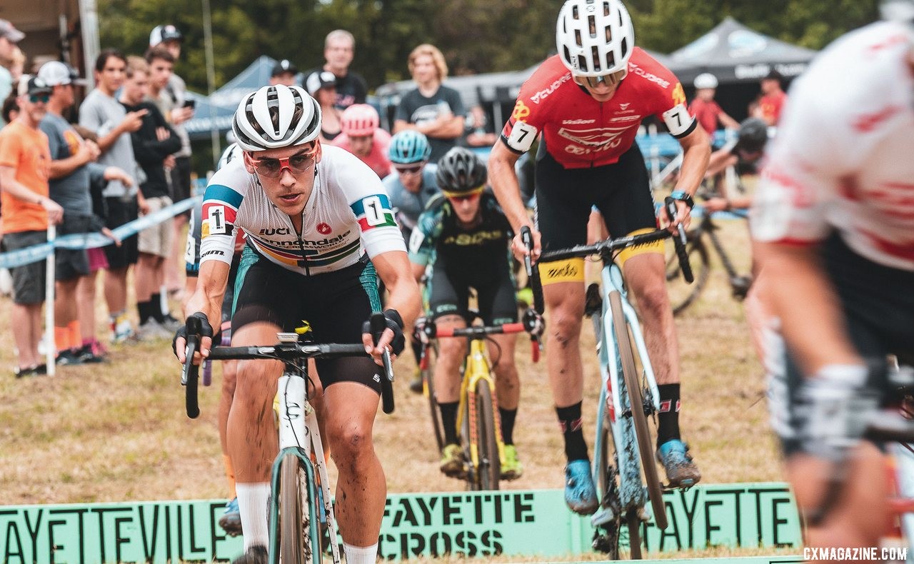 Saturday brought dry, faster conditions. 2019 FayetteCross, Fayetteville, Arkansas. © Kai Caddy