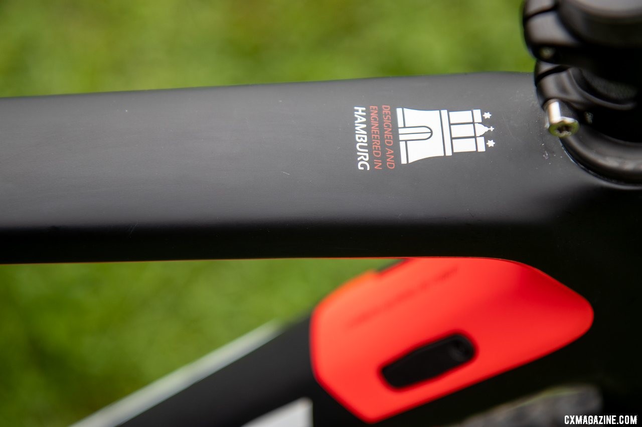 The Super Prestige is the flagship bike of Germany-based Stevens. Gianni Vermeersch's Stevens Super Prestige cyclocross bike. © A. Yee / Cyclocross Magazine