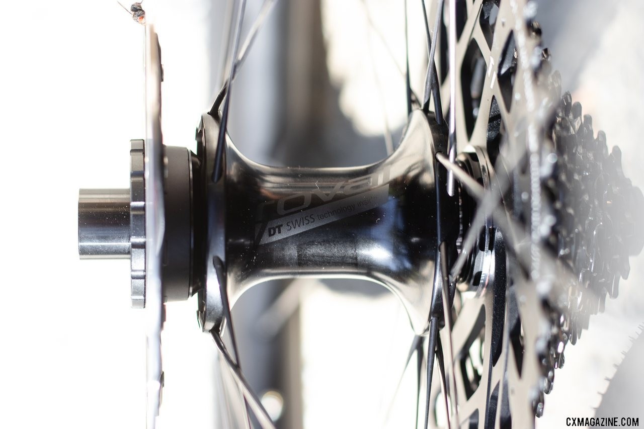 The Roval AFD hubs are Centerlock and feature DT Swiss internals. © A. Yee / Cyclocross Magazine