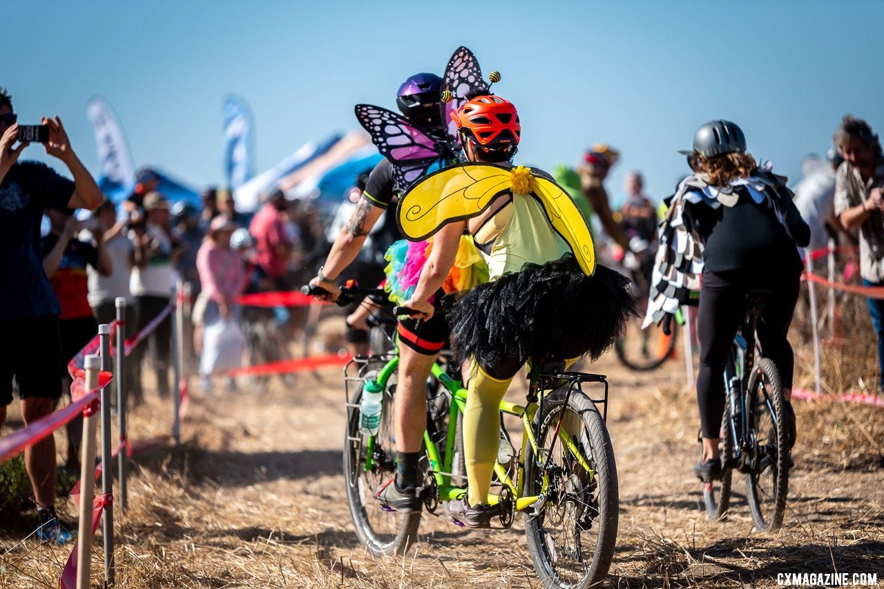 Tandem butterflies in the costume race. 2019 Surf City CX. © Jeff Vander Stucken