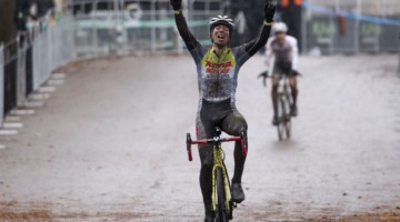 Kerry Werner captured the 2019 Pan-American Cyclocross Championship. © Nick Iwanyshyn