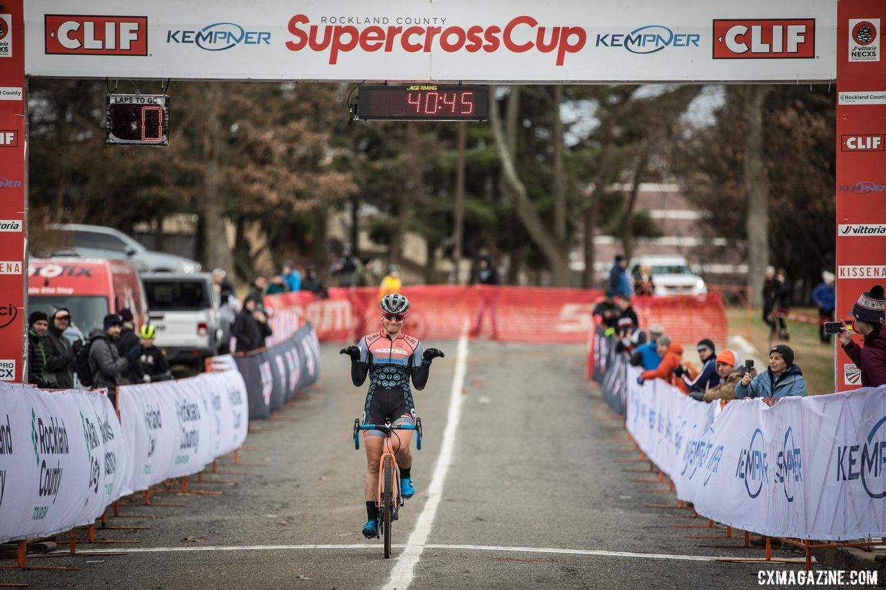 Fahringer T-Bexed her way to 10 UCI wins this season. 2019 Supercross Cup Day 2. © Angelica Dixon